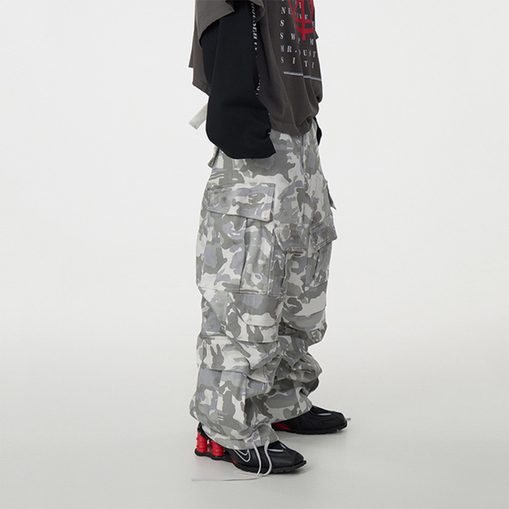 Baggy White Camo Pants